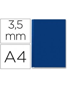 Tapa de encuadernacion channel rigida 35562 azul lomo aa capacidad 1035 hojas