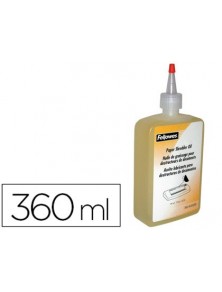 Aceite lubricante fellowes para destructora de documentos360 ml.