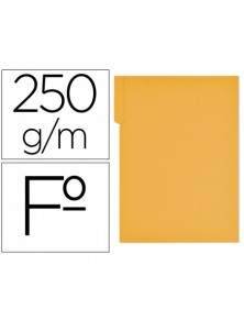 Subcarpeta cartulina gio folio pestaña derecha 250 gm2 amarillo