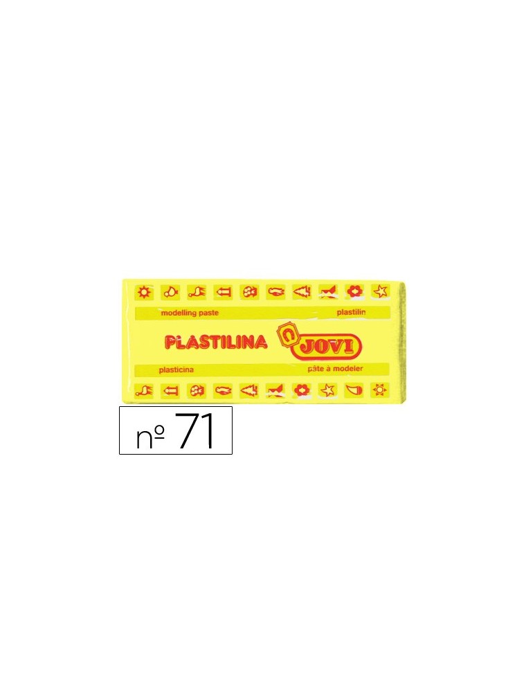 Plastilina jovi 71 amarillo claro -unidad -tamaño mediano