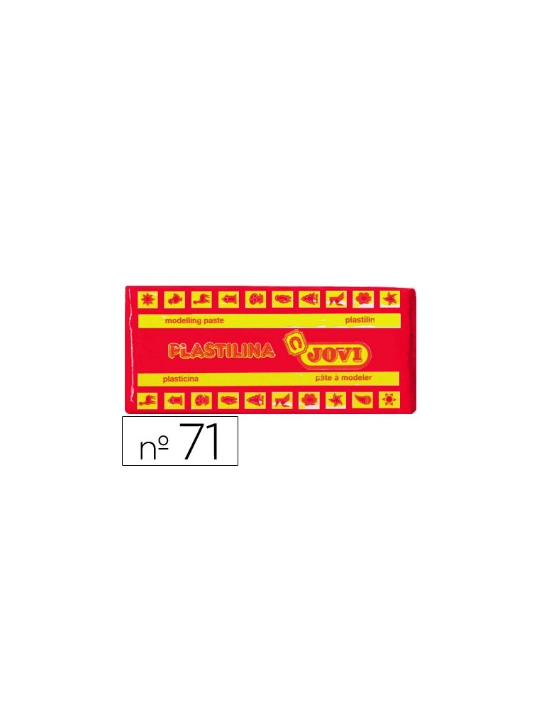 Plastilina jovi 71 rojo -unidad -tamaño mediano