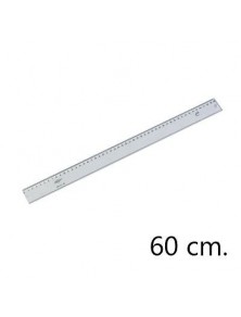 Regla plastico 60cm