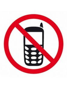 Pictogramas adhesivos Prohibido teléfono móvil