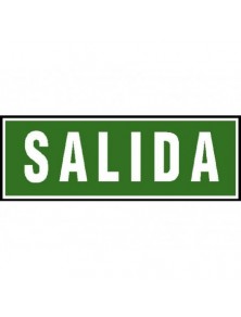 ARCHIVO 2000 PACK DE 2 SEÑALES DE SALIDA FABRICADA EN PVC VERDEY SERIGRAFIADAFORMATO A4 297X105 6170-06