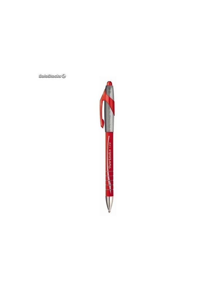 Boligrafo flexgrip elite mini retractil trazo 1 mm rojo Papermate