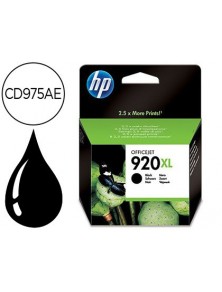Ink-jet hp 920xl negro 1200pag officejet9206500