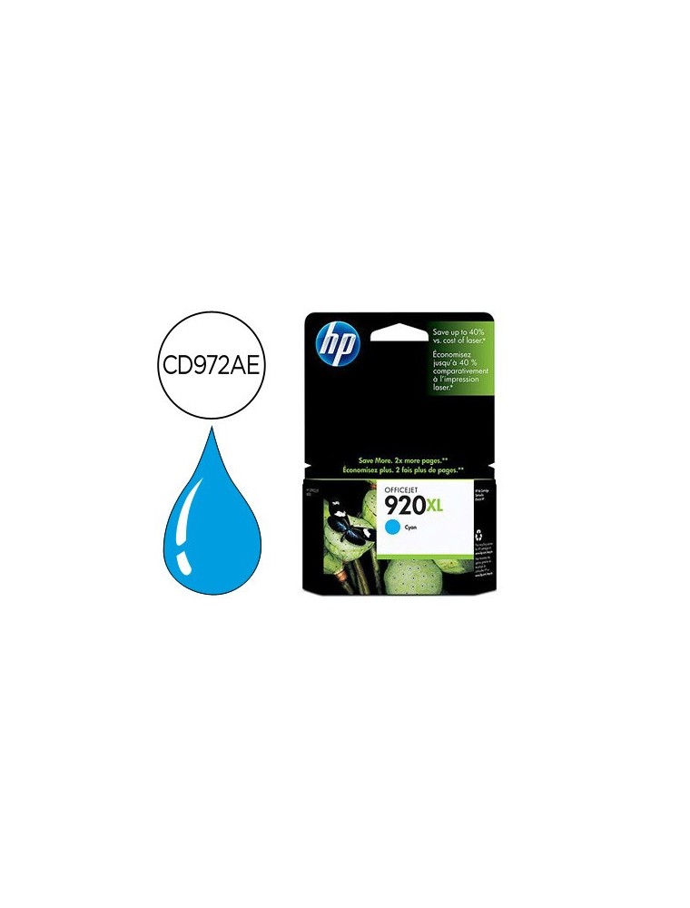 Ink-jet hp 920xl cian 700pag officejet9206500