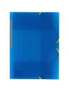 Carpeta gomas poliproileno formato folio con solapas
