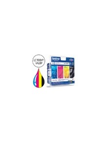 Ink-jet brother lc-1100bk myc pack 4 colores alta capacidad 900 pag bk- 750 pag myc-