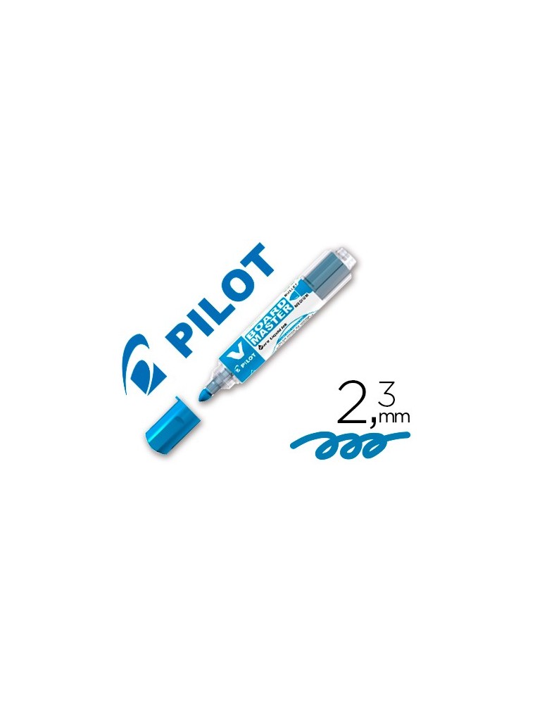 Rotulador pilot v board master para pizarra blanca azul tinta liquida trazo 2,3mm