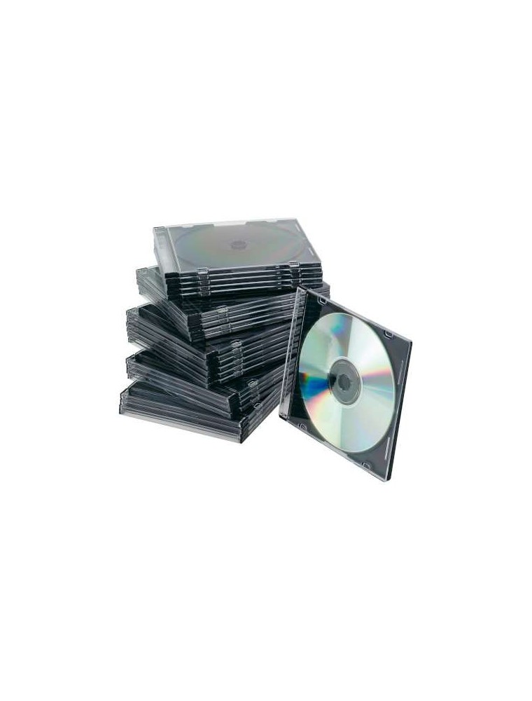 Cajas de plástico CD's Slim 25un