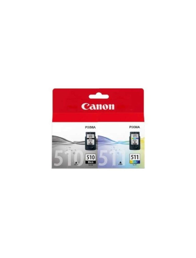 Canon Cartucho Inyeccion Tinta Colores Pg-510Cl-511 Pack 2 Blister Sin Alarma Ip19002700 Mp240260280480495 Mx32033034