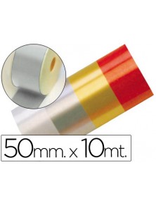 Cinta fantasia 10 mt x 50 mm plata