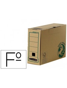 Caja archivo definitivo fellowes folio carton reciclado lomo 100 mm