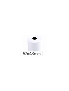 Rollo sumadora q-connect termico 57 mm ancho x 48 mm diametro sin bisfenol a