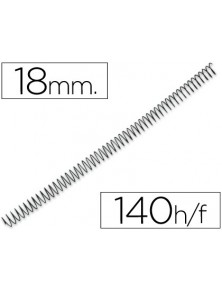 Espiral metalico q-connect 56 41 18mm 1,2mm caja de 100 unidades