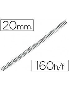 Espiral metalico q-connect 56 41 20mm 1,2mm caja de 100 unidades
