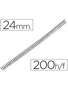 Espiral metalico q-connect 64 51 24mm 1,2mm caja de 100 unidades