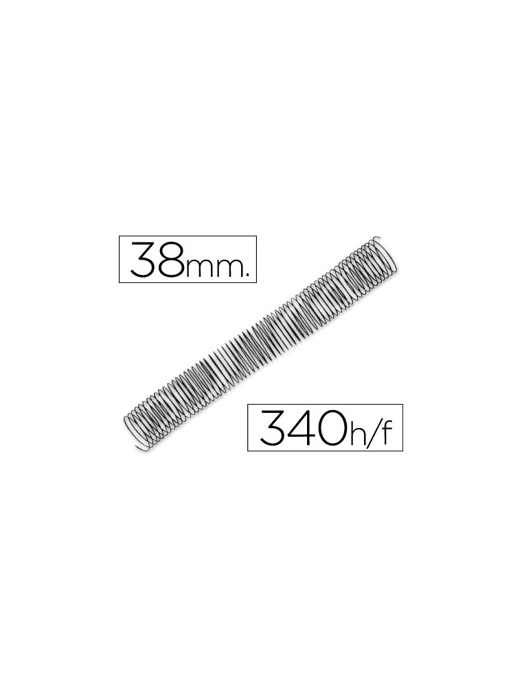 Espiral metalico q-connect 64 51 38mm 1,2mm caja de 25 unidades