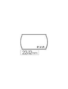 Etiquetas meto onduladas 22 x 12 mm pvp blanca adh2 rollo 1500 etiquetas