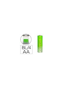 Pila q-connect alcalina aa blister con 4 unidades