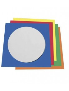 Sobre para cd con ventana transparente y solapa autoadhesiva -pack de50 unidades colores surtidos