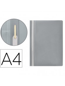 Carpeta dossier fastener plastico q-connect din a4 gris