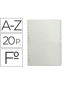 Separadors de plàstic alfabètics A-Z