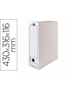 Caja archivo definitivo liderpapel ecouse 100 reciclado 106 listados de ordenador 430x316x116mm 325gm2