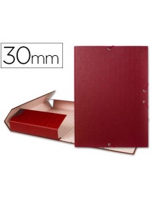 Carpeta proyectos liderpapel folio lomo 30mm carton forrado roja
