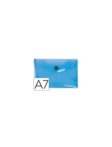 Carpeta liderpapel dossier broche 44222 polipropileno din a7 azul translucido