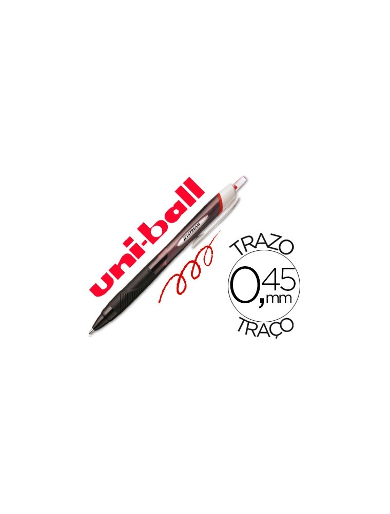 Boligrafo uni-ball jet stream sport sxn-150 tinta hibrida rojo