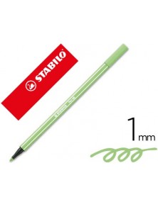 Rotulador stabilo acuarelable pen 68 verde hielo 1 mm