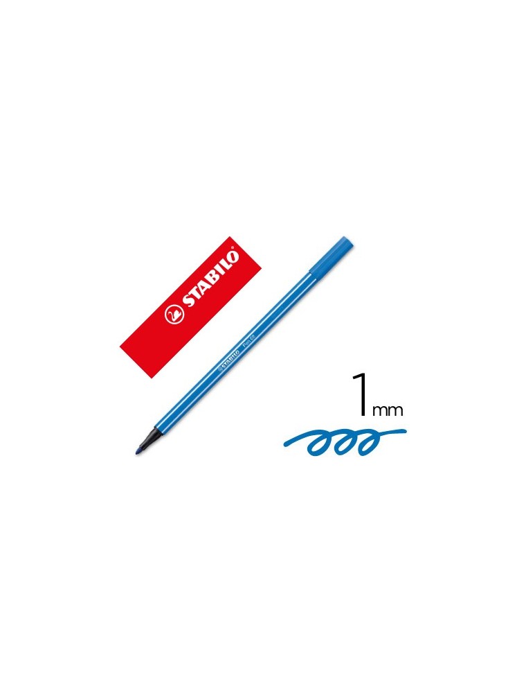 Rotulador stabilo acuarelable pen 68 azul marino ultramar 1 mm