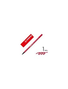 Rotulador stabilo acuarelable pen 68 rojo oscuro 1 mm