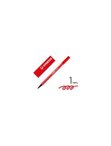 Rotulador stabilo acuarelable pen 68 rojo carmin 1 mm