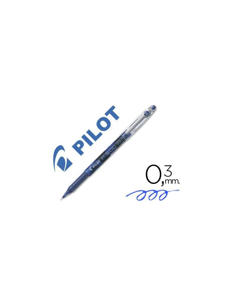 Rotulador punta aguja p-500 azul -tinta gel