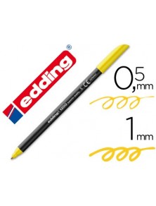 Rotulador edding punta fibra 1200 amarillo n.5 punta redonda 0.5 mm