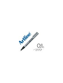 Rotulador artline marcador permanente tinta metalica ek-999 plata punta redonda 0.8 mm