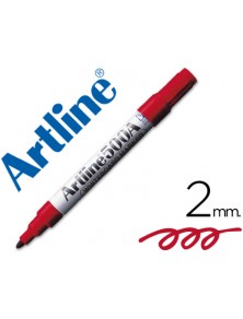 Rotulador artline pizarra ek-500 rojo punta redonda 2 mm recargable