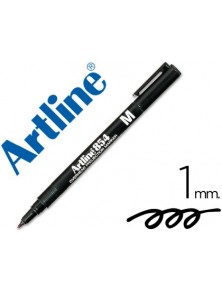 Rotulador artline retroproyeccion punta fibra permanente ek-854 negro -punta redonda 1 mm