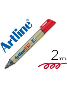 Rotulador artline pizarra ek-157 rojo -punta redonda 2 mm