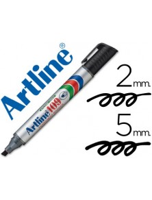 Rotulador artline marcador permanente 109 negro -punta biselada