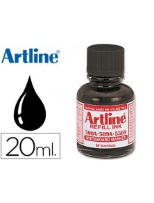 Tinta artline negro para rotulador pizarra blanca 500-a frasco de 20 ml