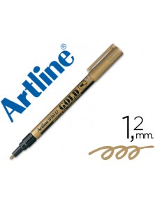 Rotulador artline marcador permanente punta metalica ek-990 oro punta redonda 1.2 mm