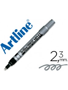 Rotulador artline marcador permanente tinta metalica ek-900 plata punta redonda 2.3 mm