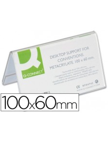 Identificador sobremesa q-connect metacrilato 100x60 mm ref.5729