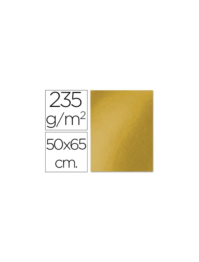 Cartulina liderpapel 50x65 cm 235gm2 metalizada oro