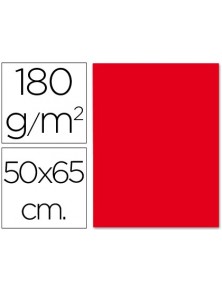 Cartulina liderpapel 50x65 cm 180gm2 rojo
