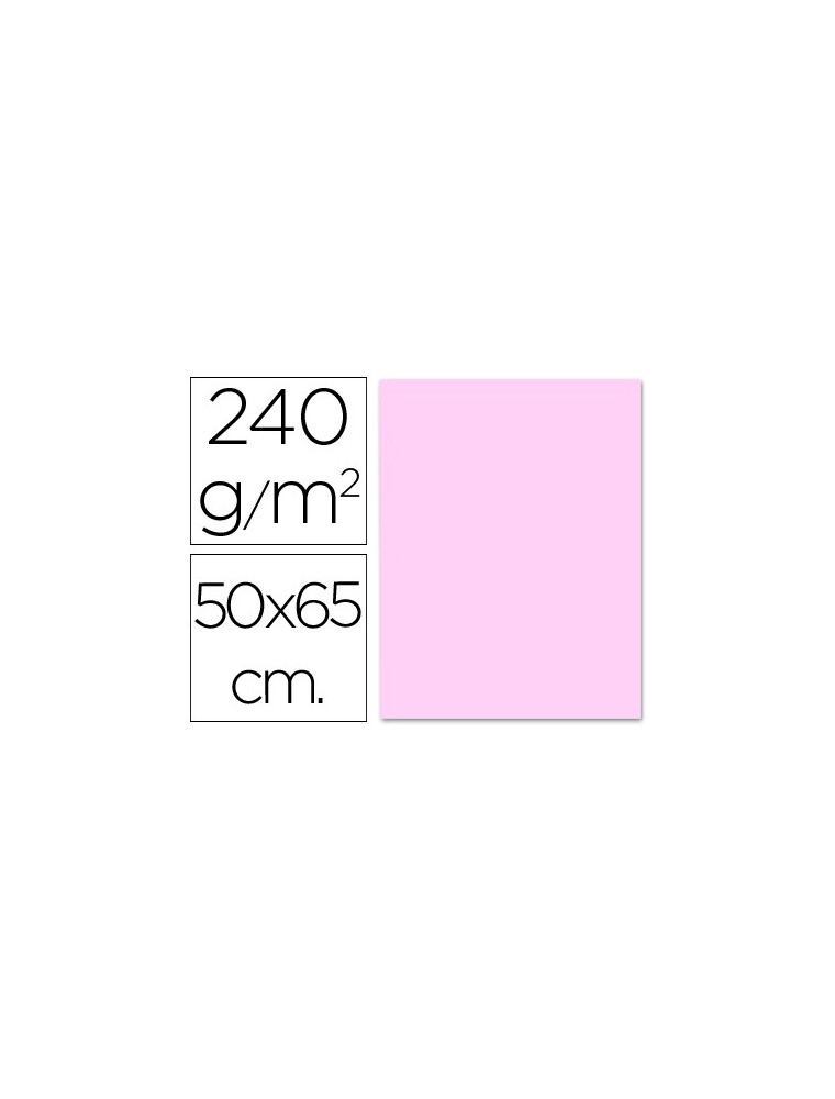Cartulina liderpapel 50x65 cm 240gm2 rosa